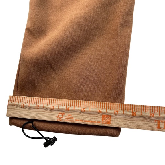 MCM XXXII Quilted 2 Pc Zip Up Hoodie Sweatshirt Jogger Pants Set Brown Cream 2XL - Picture 13 of 13